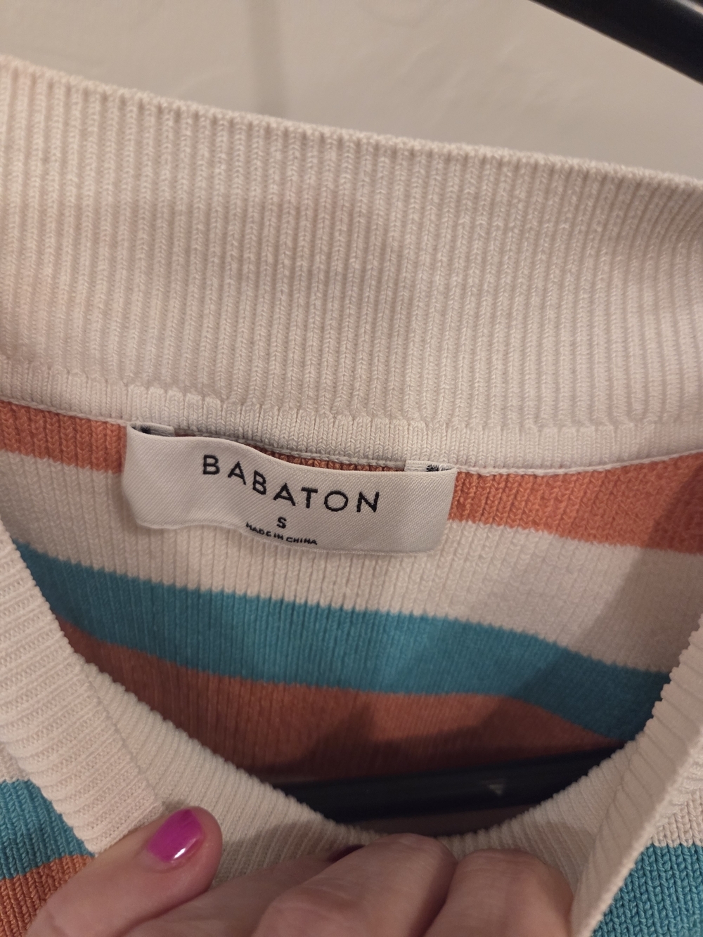 Babaton Striped Knit Halter Tank Top
Size Small - Picture 2 of 3